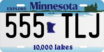MN license plate 555TLJ