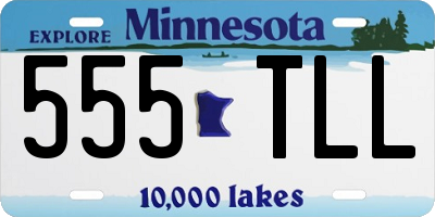 MN license plate 555TLL