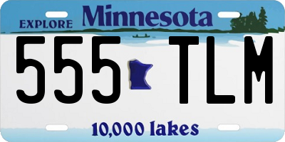 MN license plate 555TLM