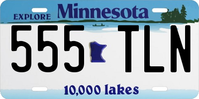 MN license plate 555TLN