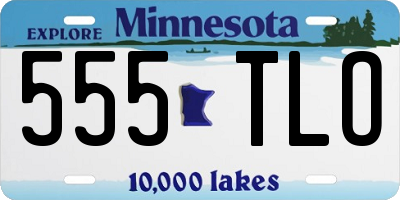 MN license plate 555TLO