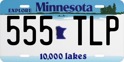 MN license plate 555TLP
