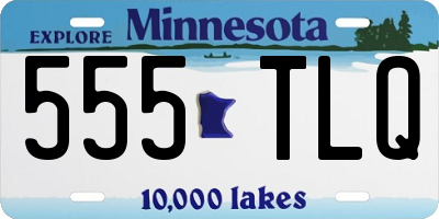 MN license plate 555TLQ