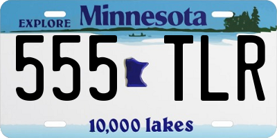 MN license plate 555TLR