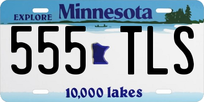 MN license plate 555TLS