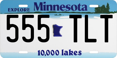 MN license plate 555TLT