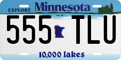 MN license plate 555TLU