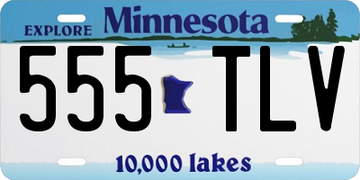 MN license plate 555TLV