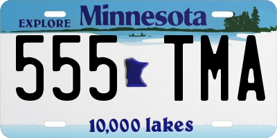 MN license plate 555TMA