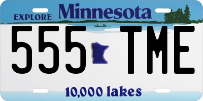 MN license plate 555TME