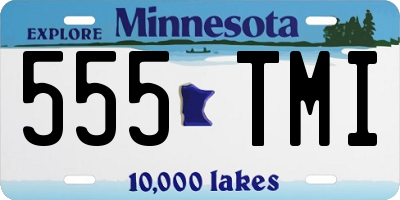 MN license plate 555TMI