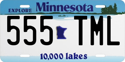 MN license plate 555TML