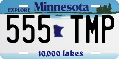 MN license plate 555TMP