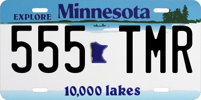 MN license plate 555TMR
