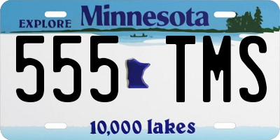 MN license plate 555TMS