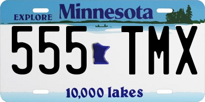 MN license plate 555TMX