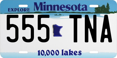 MN license plate 555TNA