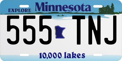 MN license plate 555TNJ