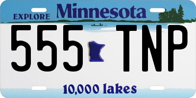 MN license plate 555TNP