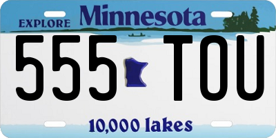 MN license plate 555TOU