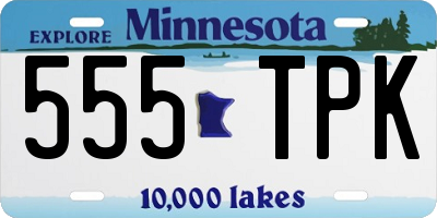 MN license plate 555TPK