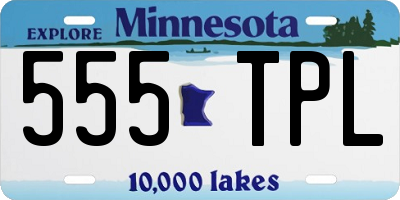 MN license plate 555TPL