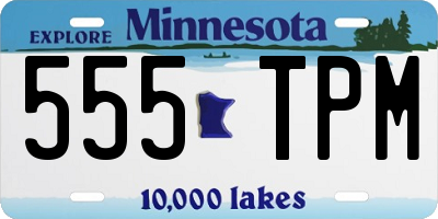 MN license plate 555TPM
