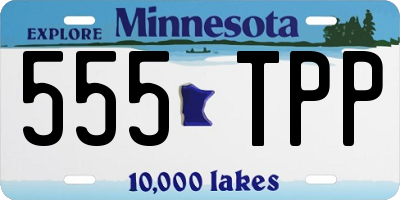 MN license plate 555TPP