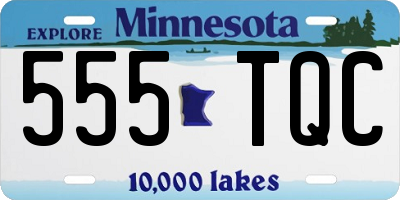 MN license plate 555TQC