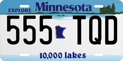 MN license plate 555TQD