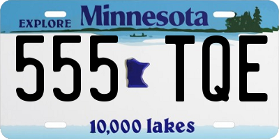 MN license plate 555TQE