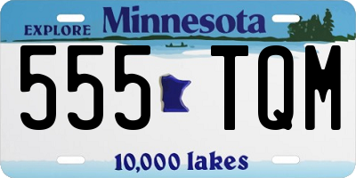 MN license plate 555TQM