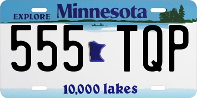 MN license plate 555TQP