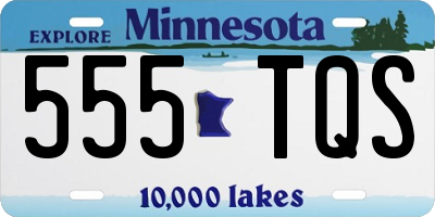 MN license plate 555TQS