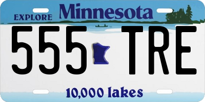 MN license plate 555TRE