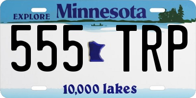 MN license plate 555TRP