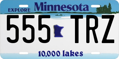 MN license plate 555TRZ