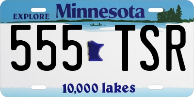 MN license plate 555TSR