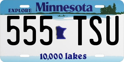 MN license plate 555TSU