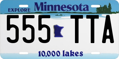 MN license plate 555TTA