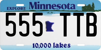 MN license plate 555TTB