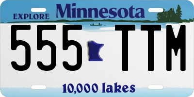 MN license plate 555TTM