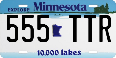 MN license plate 555TTR