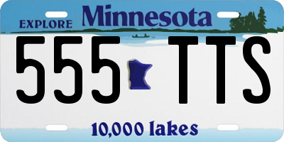 MN license plate 555TTS