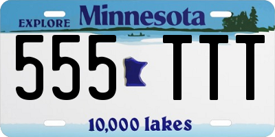 MN license plate 555TTT