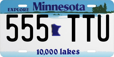 MN license plate 555TTU