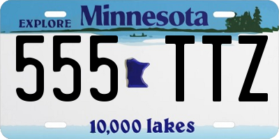 MN license plate 555TTZ