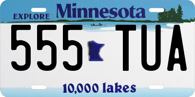 MN license plate 555TUA