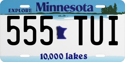 MN license plate 555TUI