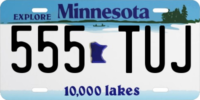 MN license plate 555TUJ